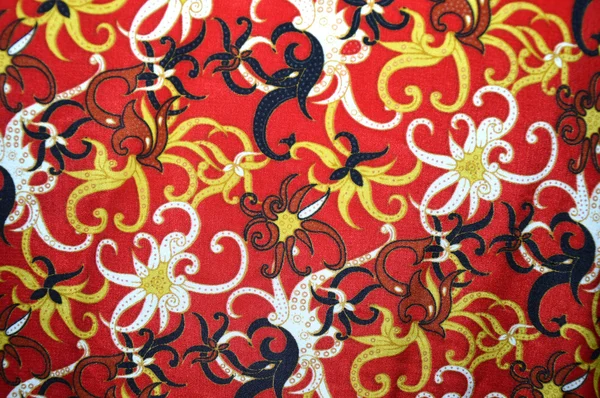 Szczegółowe wzory Indonezji tkaniny batik — Zdjęcie stockowe
