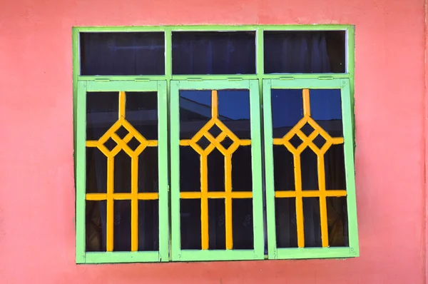 Der alte Holzfensterhintergrund — Stockfoto