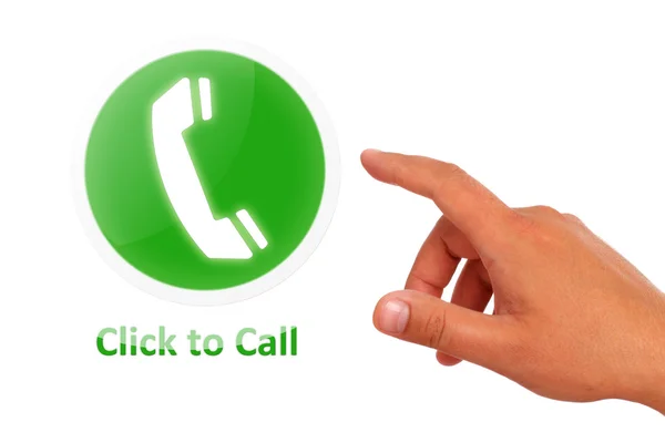 Click to call concept — Stock Photo, Image