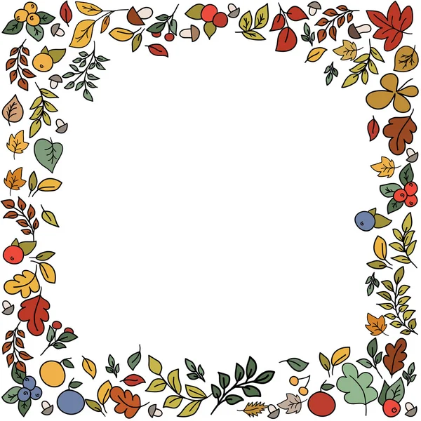 Tarjeta de belleza de otoño — Archivo Imágenes Vectoriales