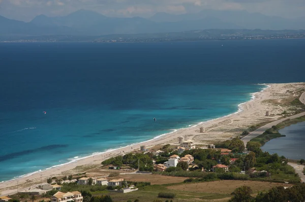Praia de Lefkada Agios Ioannis — Fotografia de Stock