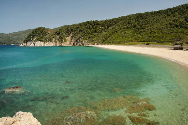 Playa Aselinos Isla Skiathos Grecia —  Fotos de Stock
