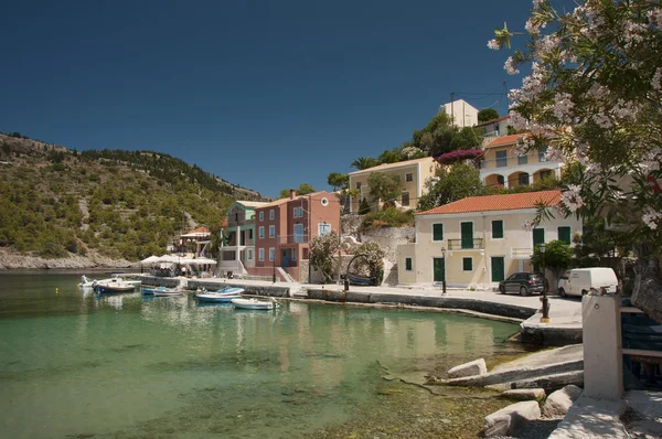 Colorful Assos Villageat Kefalonia Island Greece — Stock Photo, Image