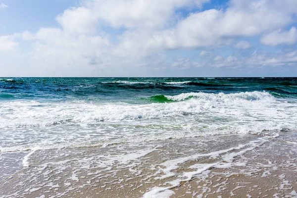 Ondas Oceânicas Praia — Fotografia de Stock