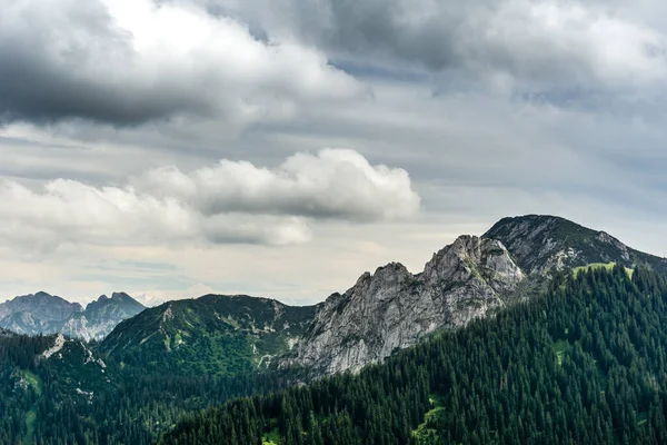 意大利的高山全景阿尔卑斯山 免版税图库图片