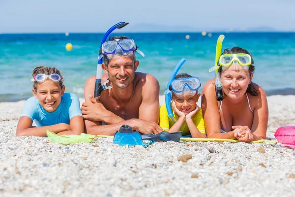 Familj av dykare — Stockfoto