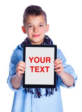 Tablet ile çocuk oyun