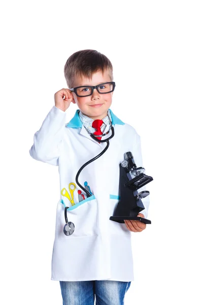 Boy little doctor — Stock Photo, Image