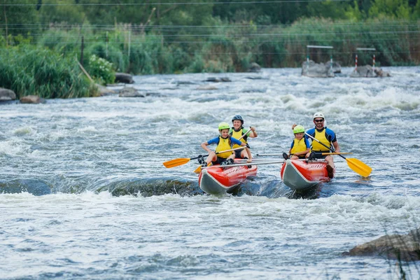 Rafting sul fiume Family — Foto Stock