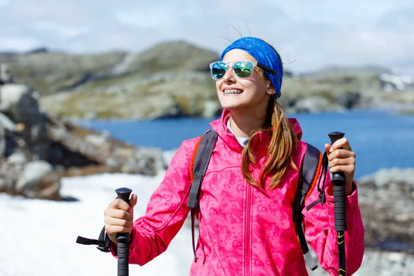 Beste norwegische Wanderung. — Stockfoto