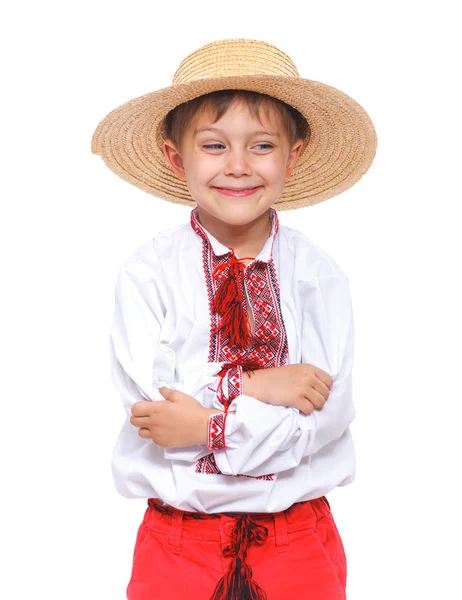 Niño en el traje nacional ucraniano —  Fotos de Stock