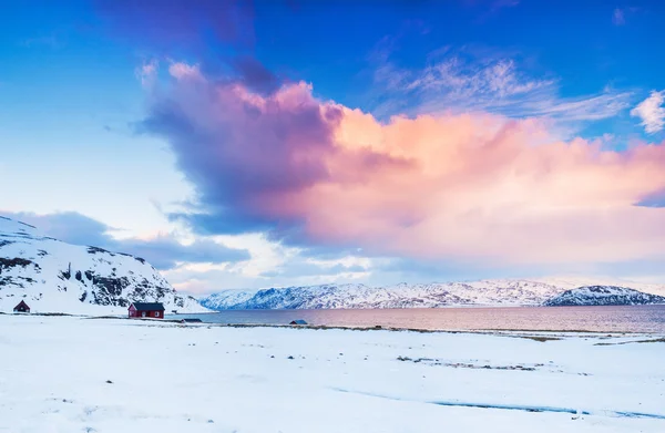 Norwegia. zima — Zdjęcie stockowe