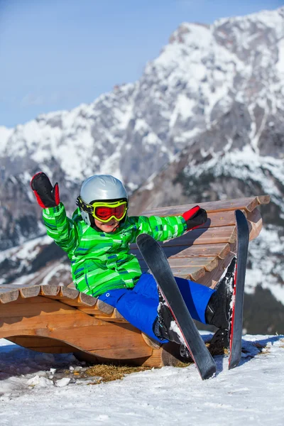 Ski, skier, winter — Stock Photo, Image