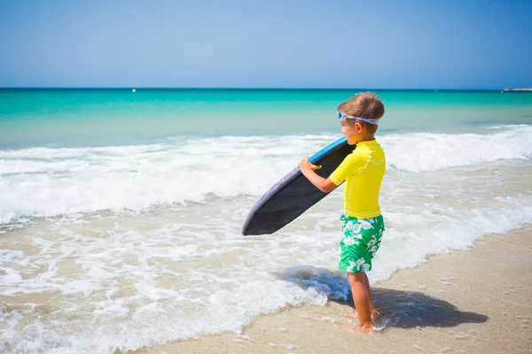 Boy with surf — Stock Photo, Image