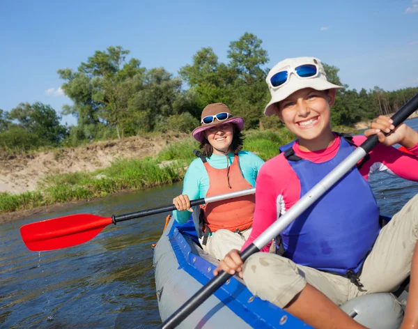 Kayak donna — Foto Stock