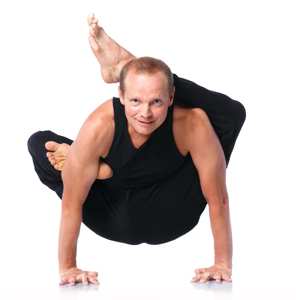 Yoga-Mann — Stockfoto