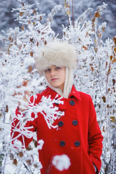 Teenager winter girl — Stock Photo, Image