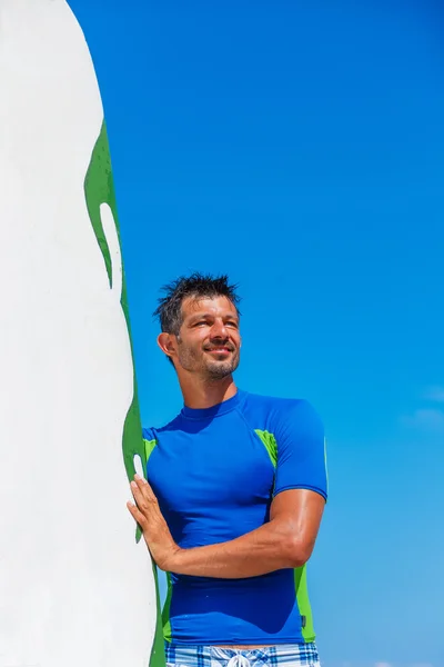 Father and son at the beach — Stock Photo, Image