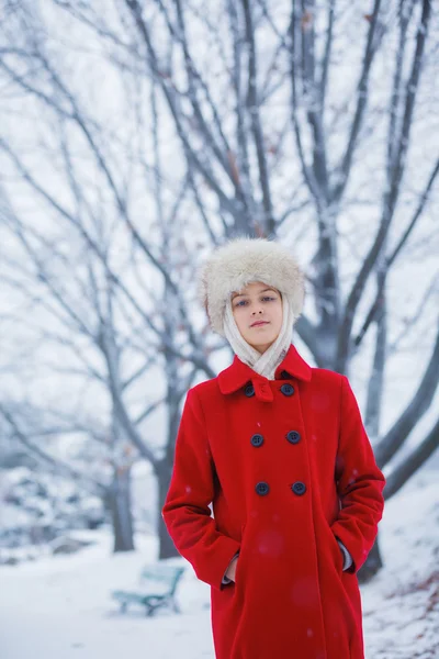 Teenager winter girl