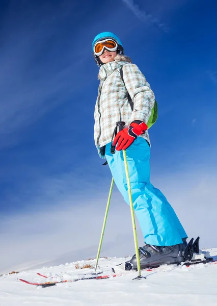 Ski, skieur, hiver — Photo