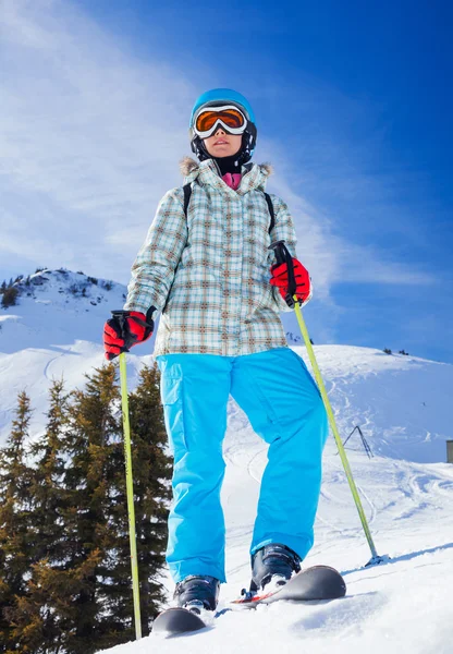 Ski, skidåkare, vinter — Stockfoto