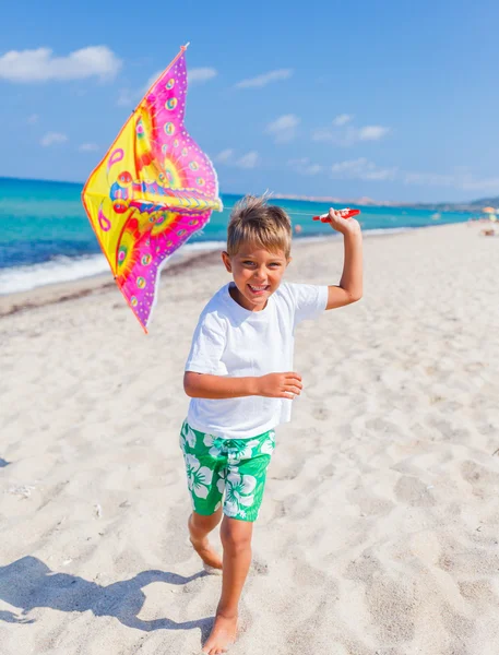 Chico con cometa . —  Fotos de Stock