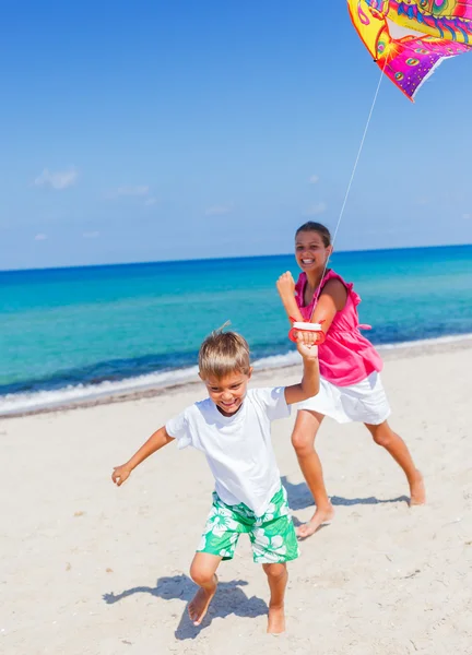 Gyerekek kite. — Stock Fotó