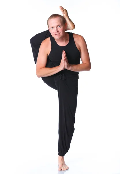 Uomo di yoga — Foto Stock