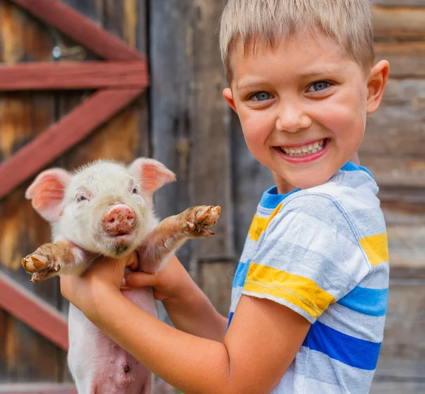 Jongen met Knorretje — Stockfoto