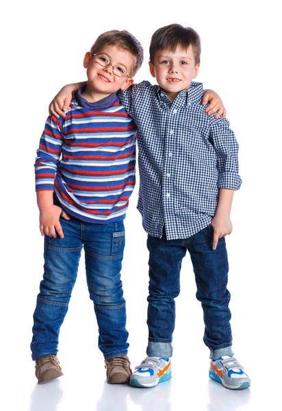 Meninos no estúdio — Fotografia de Stock