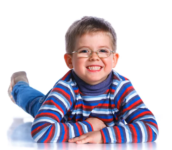 Boy lying down. — Stock Photo, Image