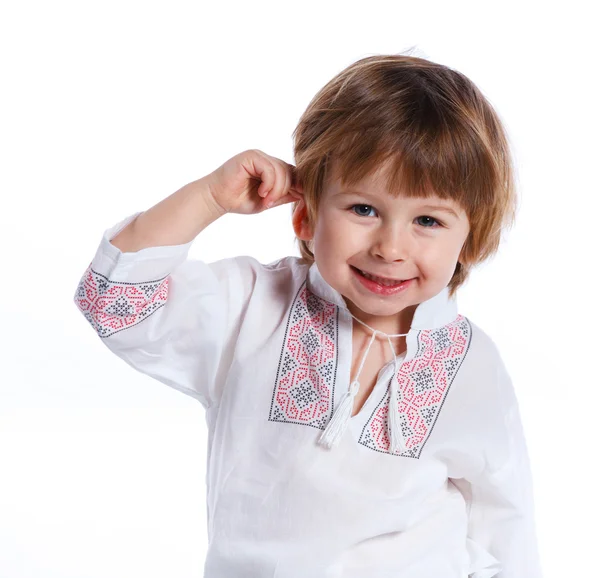 Junge im Atelier. — Stockfoto