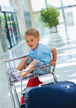 Boy in the airport