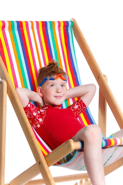 Strandjunge — Stockfoto