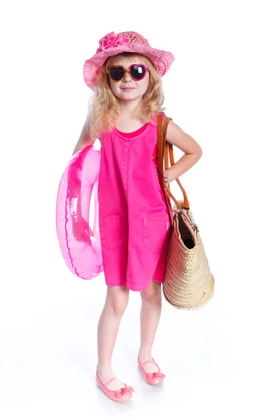 Pequena menina da praia — Fotografia de Stock