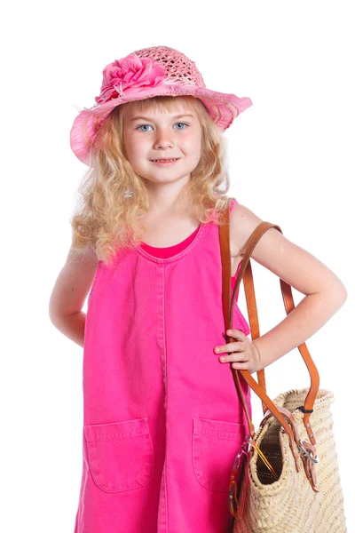 Piccola ragazza sulla spiaggia — Foto Stock