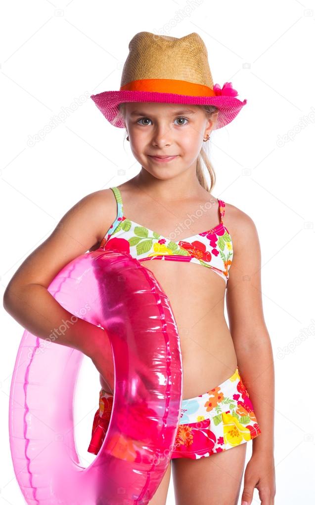 Girl in swimsuit