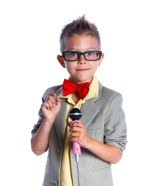 Pequeño cantante y showman — Foto de Stock