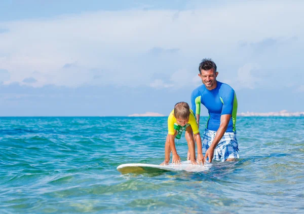 Boy surfing — Stock Photo, Image