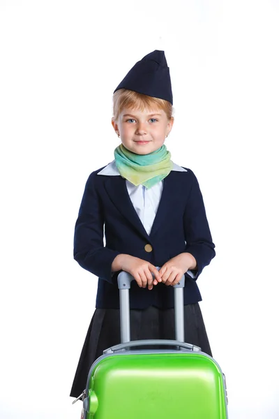 Kleine Stewardess — Stockfoto