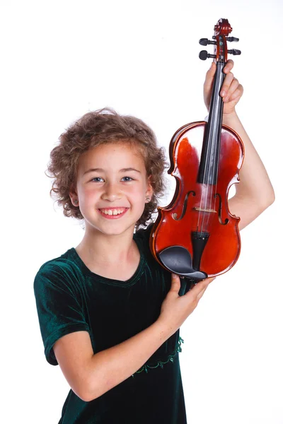 Pequeno violinista — Fotografia de Stock