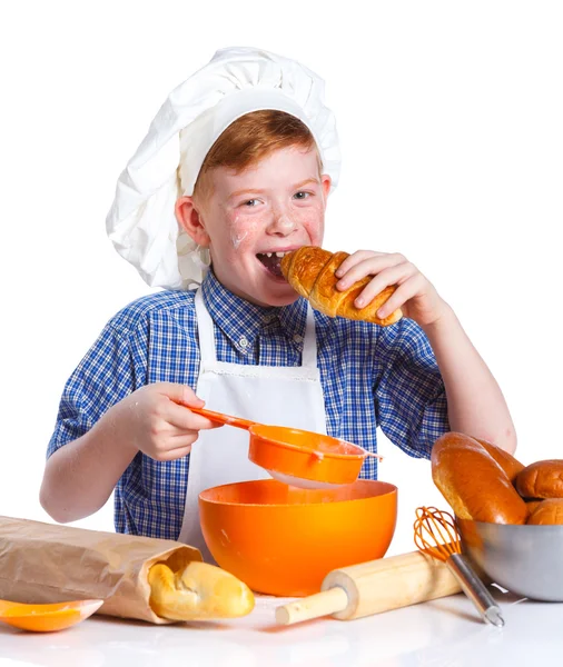 Little baker. — Stock Photo, Image