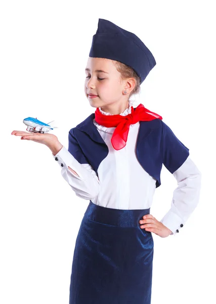 Little stewardess — Stock Photo, Image