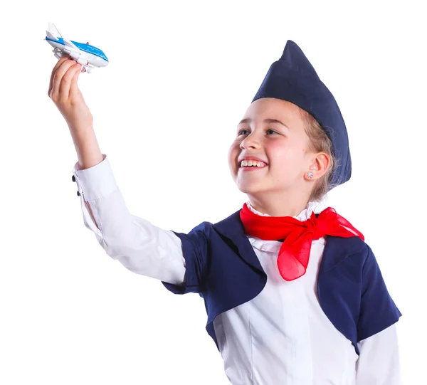 Mały stewardessa — Zdjęcie stockowe