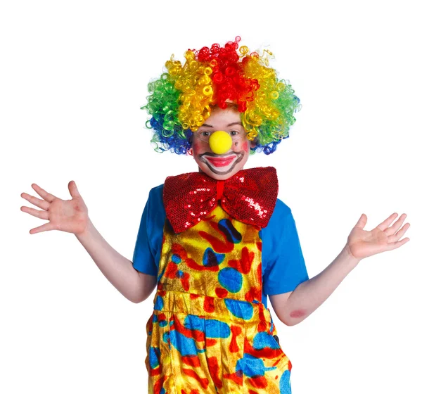 Šťastlivce klaun. — Stock fotografie