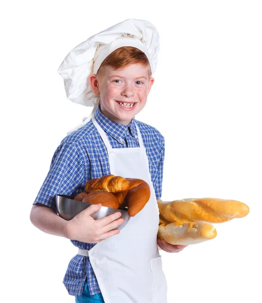 Petit boulanger garçon . — Photo