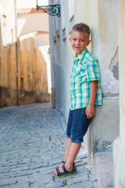 Prag'da sevimli çocuk