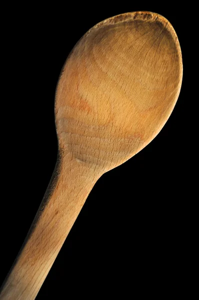 Uma colher de madeira — Fotografia de Stock