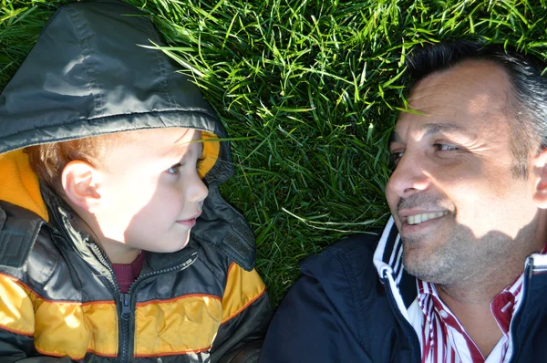 Happy father and son — Stock Photo, Image