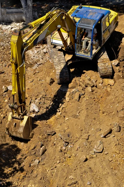 Excavation doing business machines — Stock Photo, Image